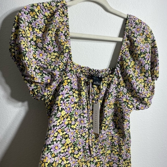 REVOLVE Sanctuary Fresh Breeze Square Neck Floral Puff Sleeve Mini Dress - Picture 10 of 13